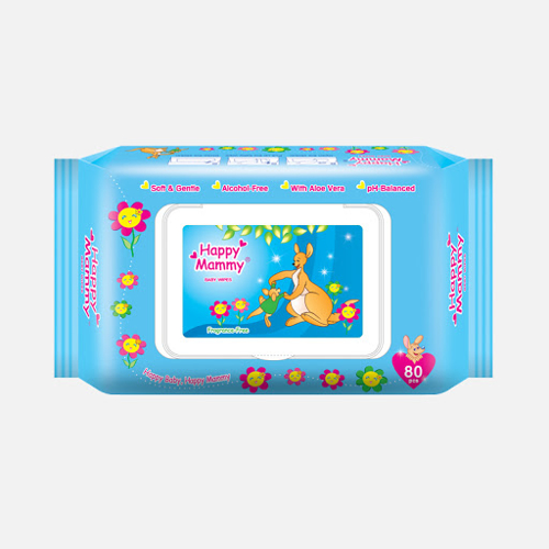 Picture of HM BABY WIPES FRAGRANCED FREE 80'S (BLUE)-PCS