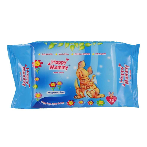 Picture of HM BABY WIPES FRAGRANCED FREE 30'S (BLUE)-PCS