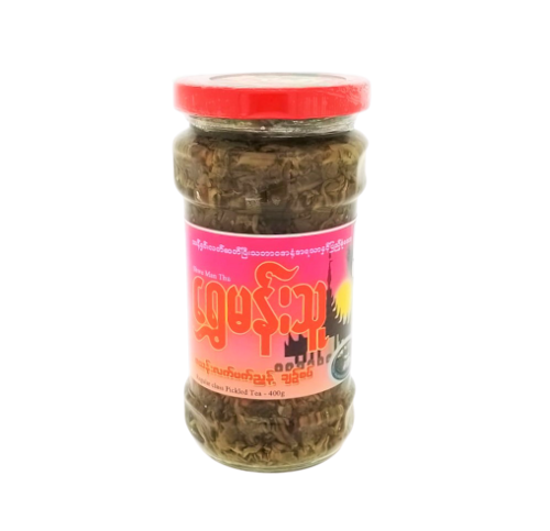 Picture of SHWE MAN THU PICKLED ZAYAN TEA 400G (SOUR & SPICY)-BOT