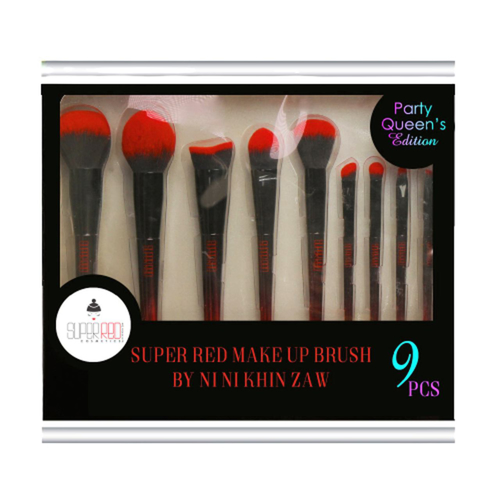 Picture of SUPER RED MAKE UP BRUSH SET 9'S-BOX