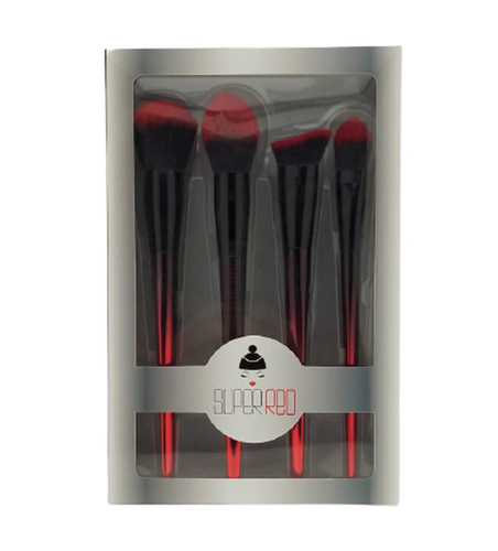 Picture of SUPER RED MAKE UP BRUSH SET 4'S-BOX