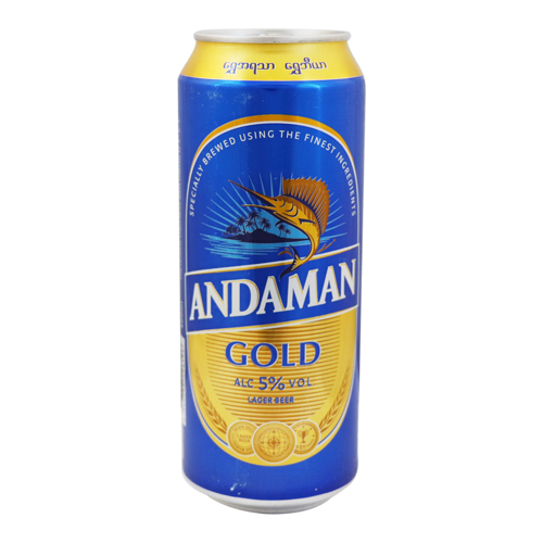 Picture of ANDAMAN GOLD LAGER BEER 500ML (BLUE)-CAN