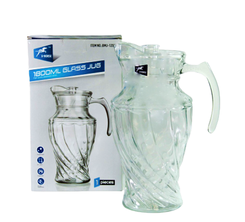 Picture of G-HORSE GLASS JAR 1800ML BMJ-151S (KW-66)-PCS