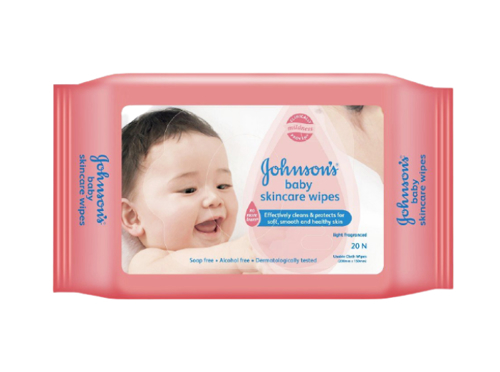 Picture of JOHNSON S SKIN CARE BABY WIPES 20 S (PINK)-PCS