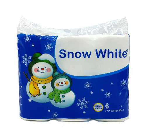 Picture of SNOW WHITE ROLL TISSUE 6'S-PKT