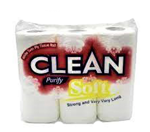 Picture of CLEAN SOFT TWIN PLY ROLL TISSUE 6'S-PCS