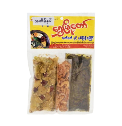 Picture of SHWE MYOT TAW PICKLED TEA & DOUBLE FRIED BEAN 95G (SWEET)-PCS