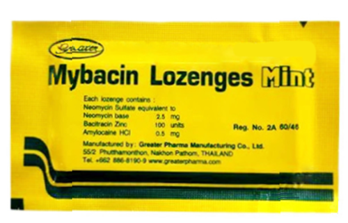 MYBACIN LOZENGES MINT TAB 10`S-CARD၏ ဓာတ္ပံု
