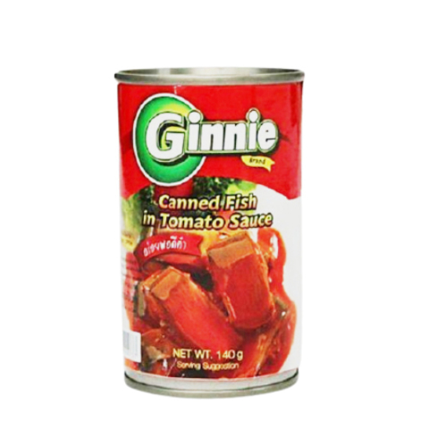 GINNIE CANNED FISH IN TOMATO SAUCE 140G-TIN၏ ဓာတ္ပံု