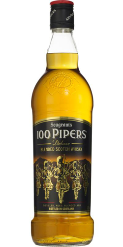 Picture of 100 PIPERS DELUXE BLENDED SCOTCH WHISKY 1LTR-BOT